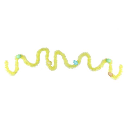 25ft. Yellow Spring Tinsel Garland with Easter Eggs